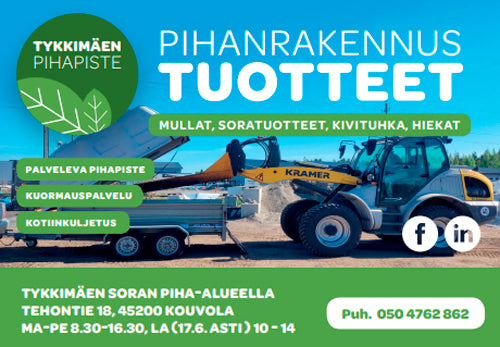 Palveleva Pihapistemyyjä ja kuormauspalvelu 🚜